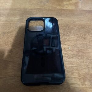 Black Phone Case with MagSafe Compatibility - 15 pro max